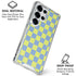 Neon Checkered Galaxy S25 Ultra Clear Case